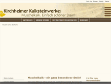 Tablet Screenshot of muschelkalk-franken.de